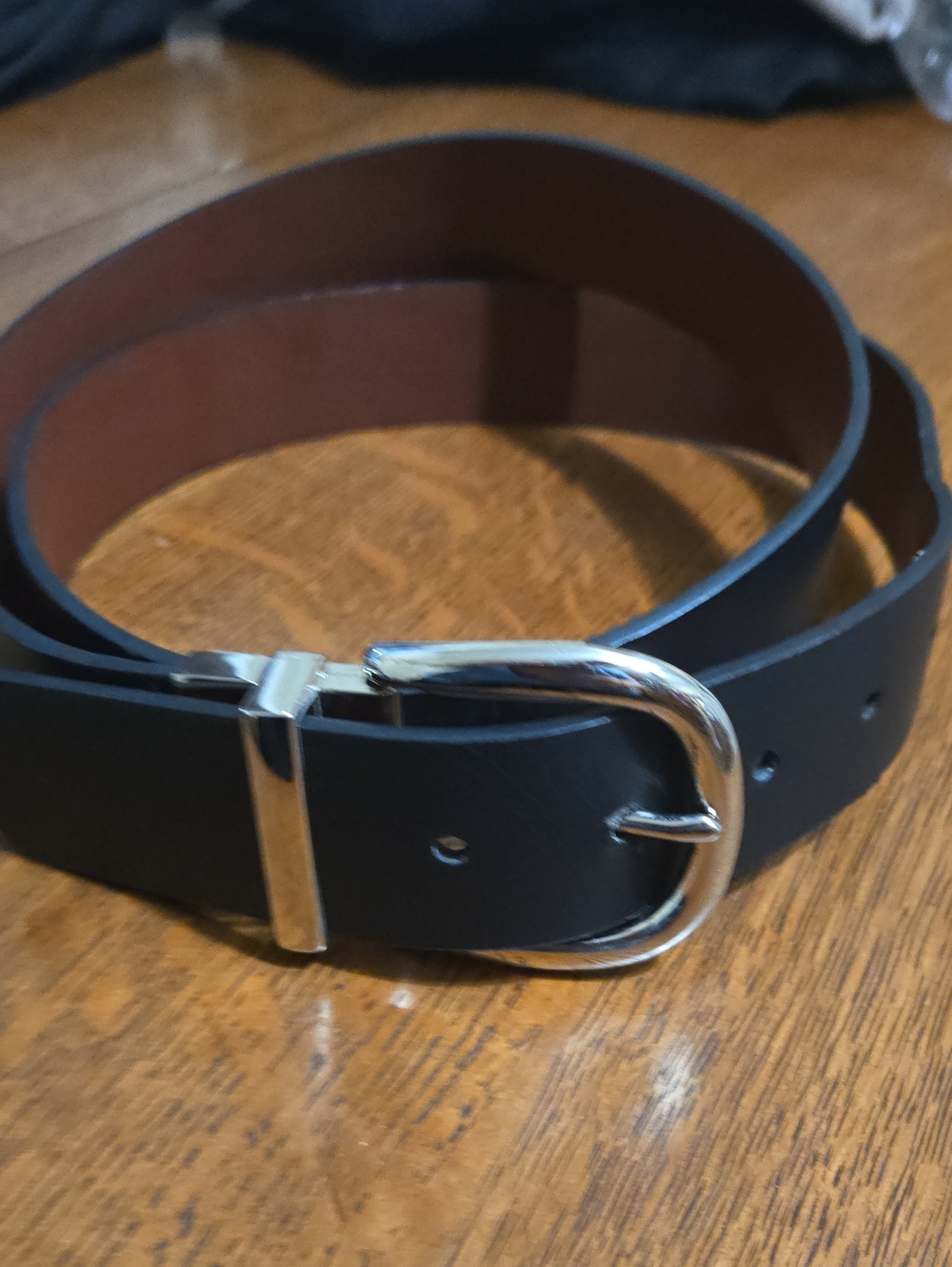 Torrid Classic Black Belt with Silver Buckle